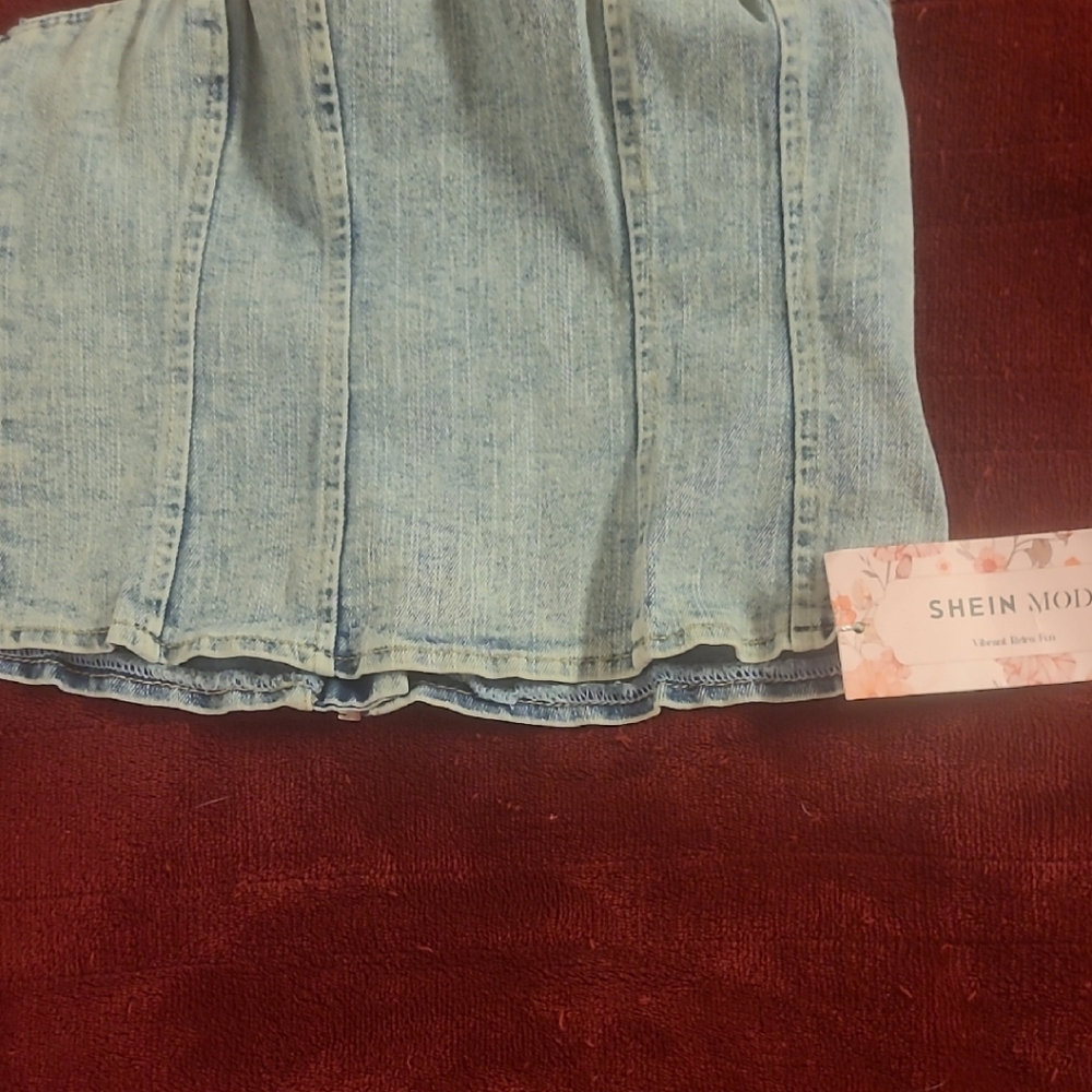 SHEIN Mod Light Blue Denim